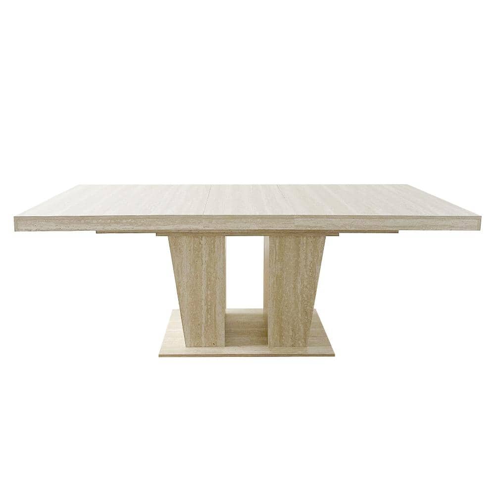Rectangular extendable dining table, suitable for 6-10 people