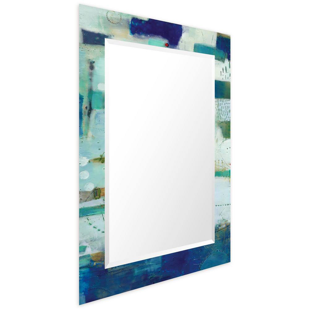 Sue Jachimiec-Inspired Frameless Beveled Glass Wall Mirror 30x40