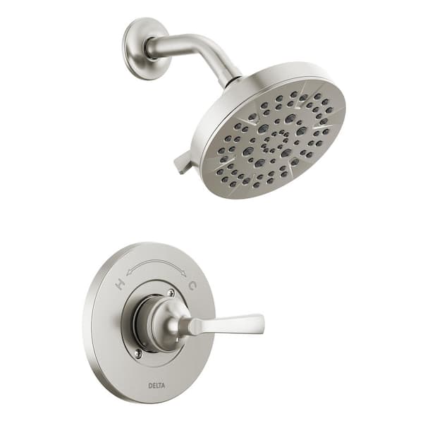 Delta Faryn Single-Handle 5-Spray Shower Faucet in Brushed Nickel (Valve Included)