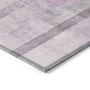 Chantille ACN568 Purple 8 ft. x 8 ft. Round Machine Washable Indoor/Outdoor Geometric Area Rug