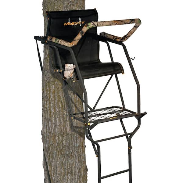 Muddy Deer Hunting 21 ft. Ladderstand Tree Stand with Lumbar Seat