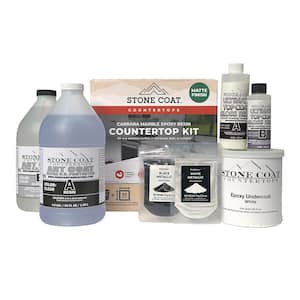 1 gal. Carrara Marble Matte Finish Countertop Kit; Table top Epoxy for Countertop Resurfacing and Countertop Refinishing