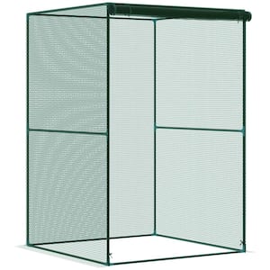 47.25 in. W x 47.25 in. D x 70.75 in. H Steel, HDPE Green Crop Cage