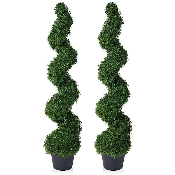 ∮・∮・∮・∮  BOTANIZE x PACHYPATCHY DR.Planzen 4 ft. Artificial Boxwood Spiral Topiary Trees Large