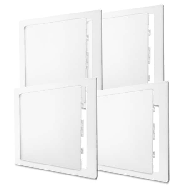 Morvat 12 in. x 12 in. Plastic Drywall Access Panel in White (4-Pack ...