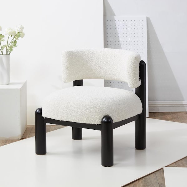 SAFAVIEH Rosabryna Ivory/Black Accent Chair