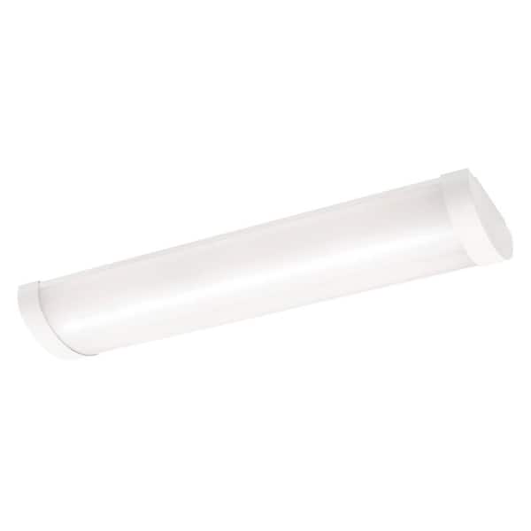 AFX Pierce 6.5 in. 1-Light White LED Flush Mount with White Acrylic Shade