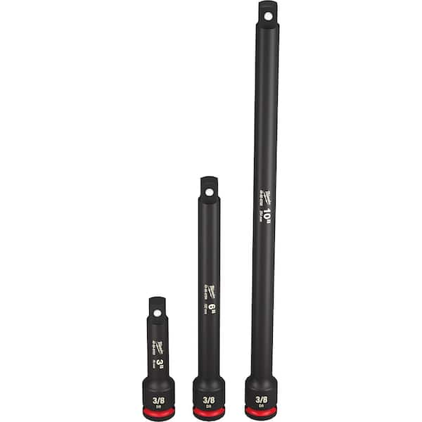 Milwaukee SHOCKWAVE Impact Duty 3/8 in. Drive Extension Set (3