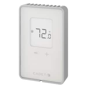 Double-pole 15 Amp Line Voltage 120/240/208-volt TEN Non-programmable Electronic Wall Thermostat in White