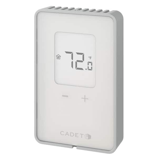 Cadet Double-pole 15 Amp Line Voltaage 120/240/208-volt TEN Non-programmable Electronic Wall Thermostat in White