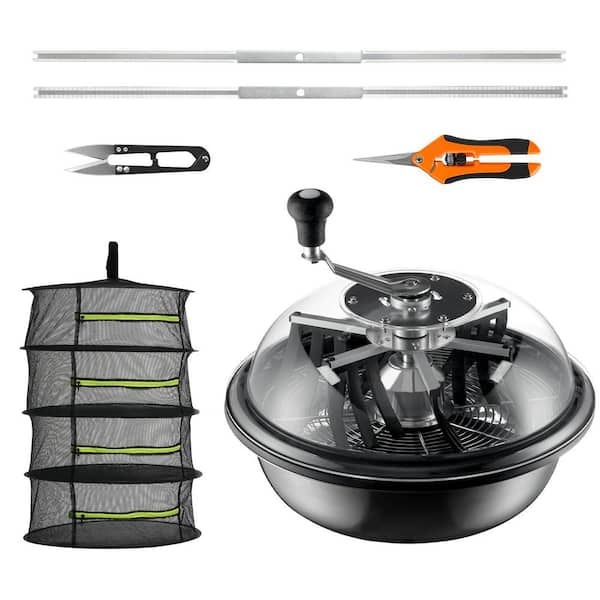 SKYSHALO Leaf Bowl Trimmer, 16 in. Trimmer Bowl, Manual Bud Trimmer with Stainless-Steel Blades for Twisted Spin Cut, Dome