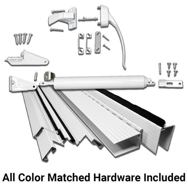 Pca Products 36 In X 80 In Canoe Creek White Aluminum Screen Door A100 36808 01 The Home Depot