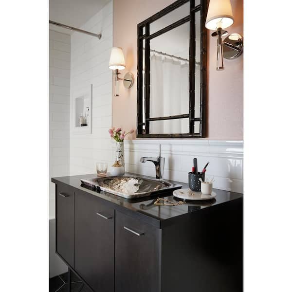 KOHLER Dutchmaster Rectangular Vessel Sink in Blush Floral