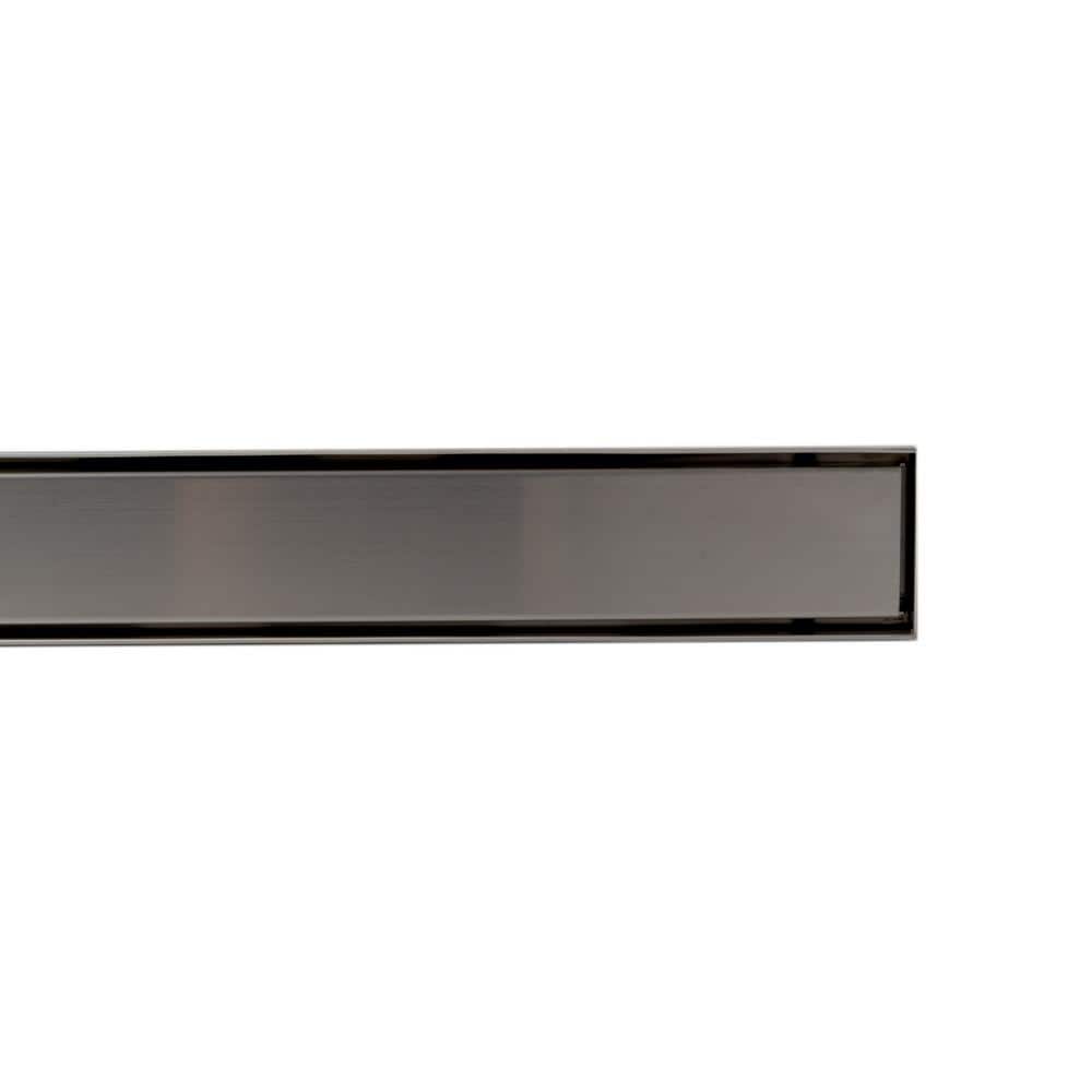 59'' Brushed Stainless Steel Linear Shower Drain with Solid Cover