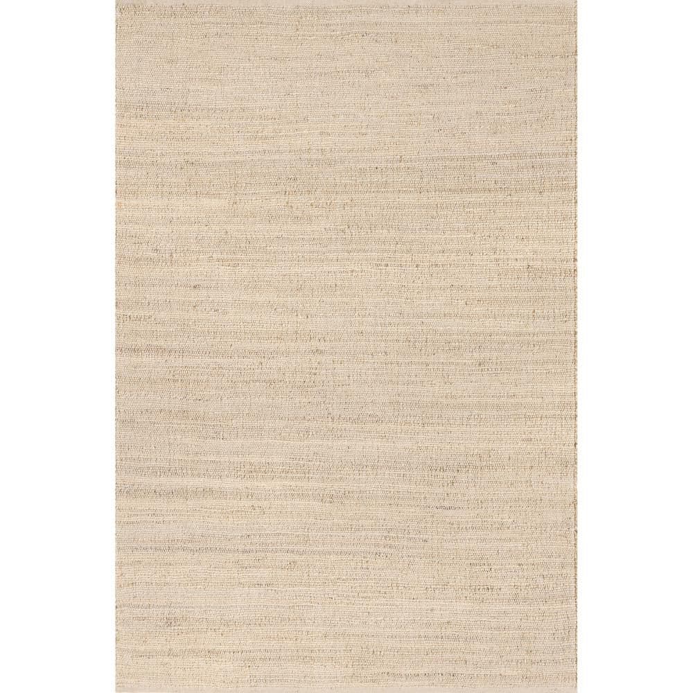 Elfriede Handwoven Jute-Cotton Blend 5x8 Natural Area Rug