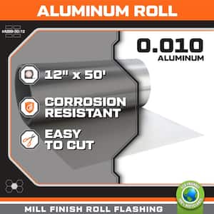 12 in. x 50 ft. Aluminum Roll Valley Flashing