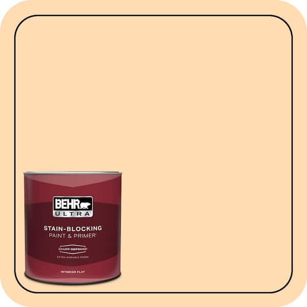 BEHR ULTRA 1 qt. #290B-4 Feather Plume Extra Durable Flat Interior Paint & Primer