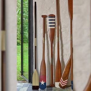 Chandler in Ivory and Red/Honey Distressed French Oar