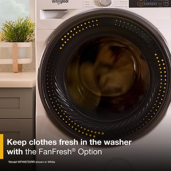 Whirlpool 5.0 cu. ft. Front Load Washer in Volcano Black with
