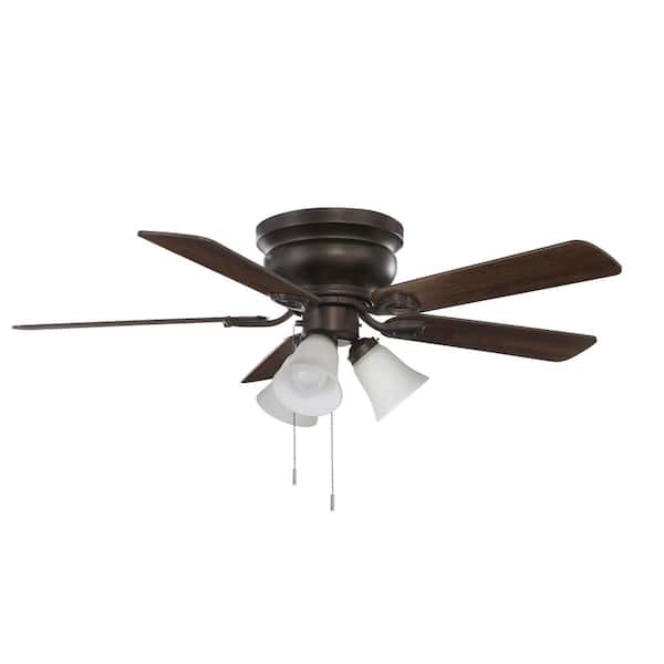 Hampton Bay Clarkston II 44 in. LED Indoor Oil Rubbed Bronze