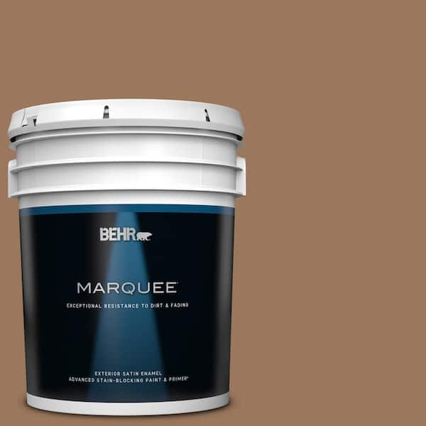 BEHR MARQUEE 5 gal. #S220-6 Baked Sienna Satin Enamel Exterior Paint & Primer