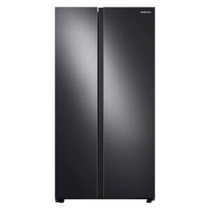 36 in. 22.6 cu. ft. Smart Side by Side Refrigerator in Fingerprint-Resistant Black Stainless Steel, Counter Depth