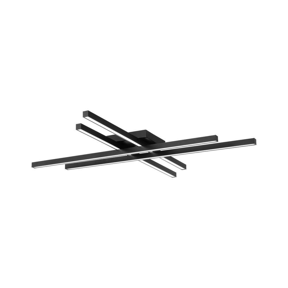 Parallax 32" Black LED Flush Mount with Polycarbonate Shade
