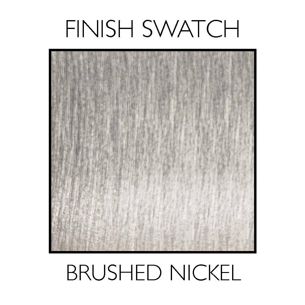Brushed Nickel Round Cabinet Knob Set with Mounting Hardware