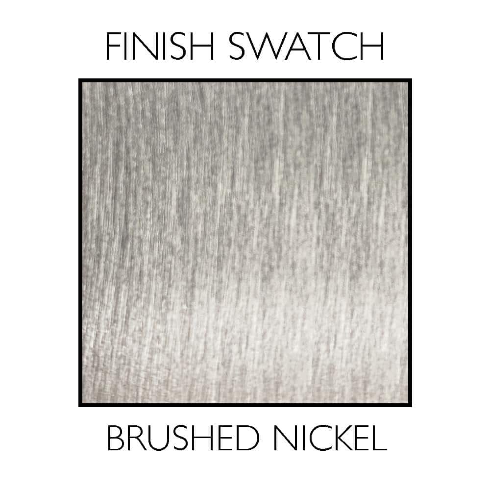 Brushed Nickel Square Cabinet Knob 10-Pack with Mounting Hardware