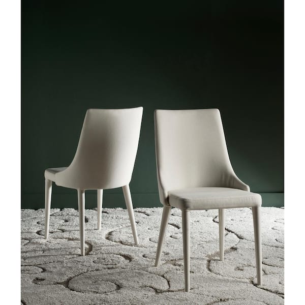 Summerset Beige 19 in. H Linen Side Chair (Set of 2)
