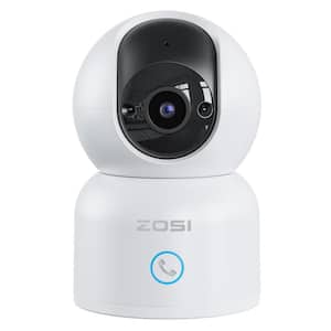360-Degree PTZ Smart 3 MP 2K Wired Home Security Camera, 2.4/5GHz Baby and Pet Monitor, 1 Touch Call, 2-Way Audio