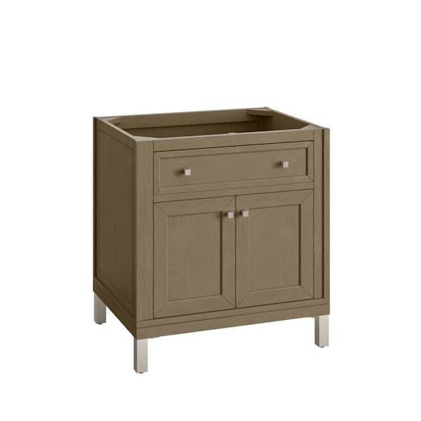 Chicago 29.9 in. W x 23.3 in. D x 32.6 in. H Single Bath Vanity Cabinet Without Top in Walnut Whisper
