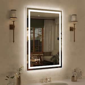 Spring 20 in. W x 30 in. H Rectangular Frameless LED Wall Bathroom Vanity Mirror