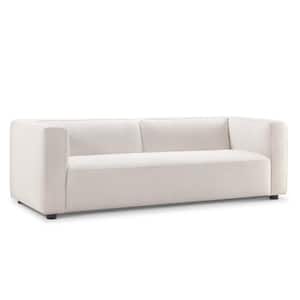 Kyle 37 in. Cream Loveseat Fabric Stain-Resistant