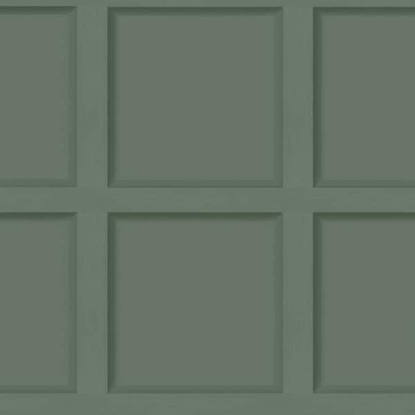 HOLDEN Modern Faux Wood Panel Green Non-Pasted Wallpaper (Covers 56 sq. ft.)