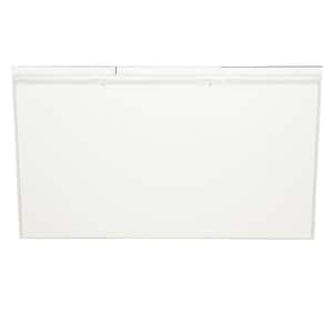 Horizon 48 in. W x 28-1/4 in. H x 5 in. D Frameless Tri-View Recessed Bathroom Medicine Cabinet in White