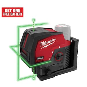 M12 12-Volt Lithium-Ion Cordless Green 125 ft. Cross Line and Plumb Points Laser Level (Tool-Only)