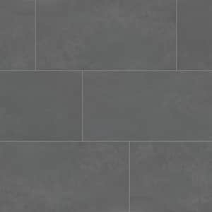 Cohesion Dark Grey 12 in. x 24 in. Color Body Porcelain Floor and Wall Tile (9.5 sq. ft./case)