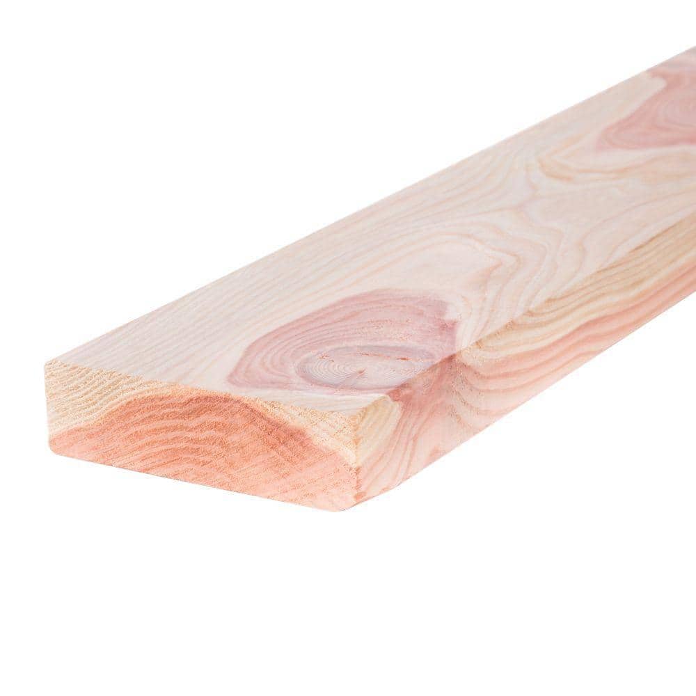 2 in. x 12 in. x 8 ft. Construction Common Redwood Lumber 316417 The