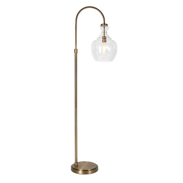 Brass Floor Lamp, Replacement Shade Crosby Glass Floor Lamp Thresholds