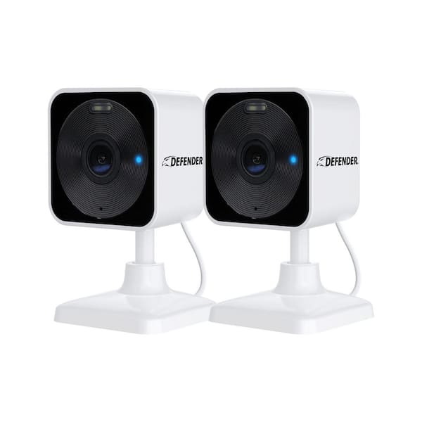 GO 2K AI POWERED Plug-in Power Indoor/Outdoor Home, Business, Baby and Pet Security Camera, 2 Pack