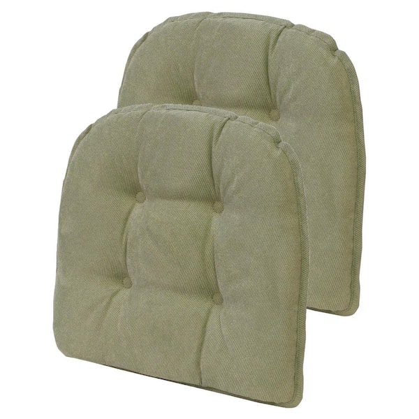 Gripper 15 X 16 Non-slip Twill Tufted Chair Cushions Set Of 4