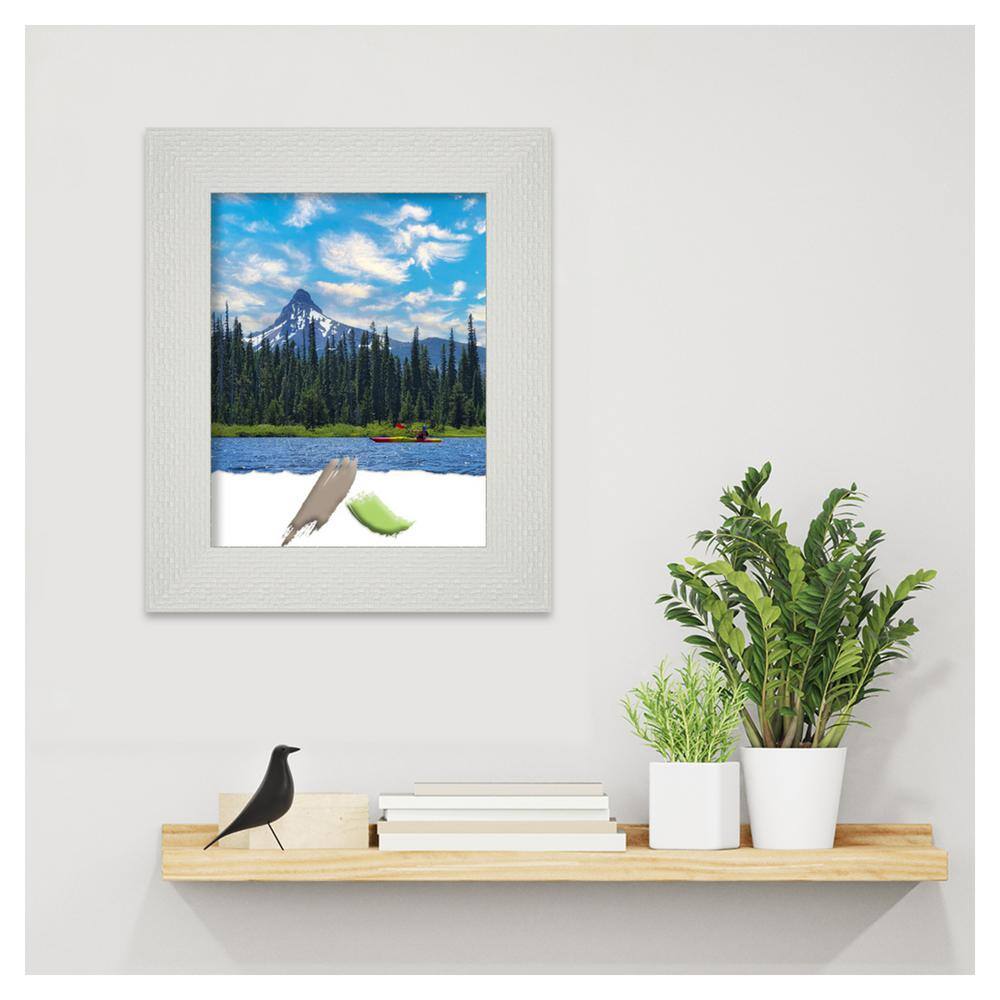 Mosaic White Textured 11x14 Picture Frame