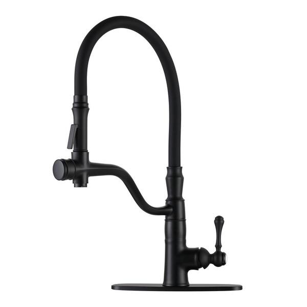 Iviga Single Handle Pull Out Sprayer Kitchen Faucet Deckplate Included And Rust Proof In Solid 2525