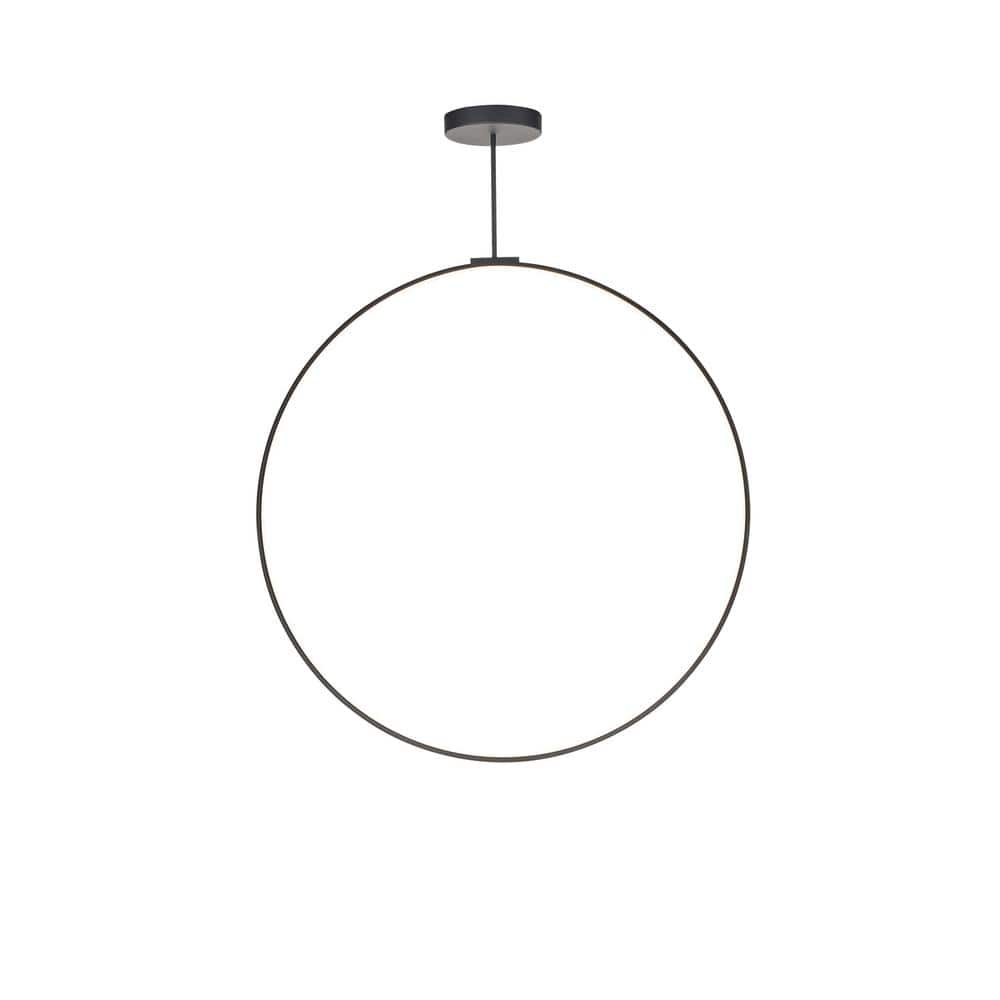 Cirque 48 in. 1 Light 56-Watt Black Integrated LED Pendant Light price history on PriceWatchPro