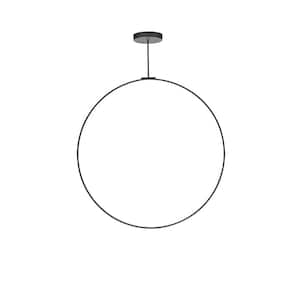 Cirque 48 in. 1 Light 56-Watt Black Integrated LED Pendant Light