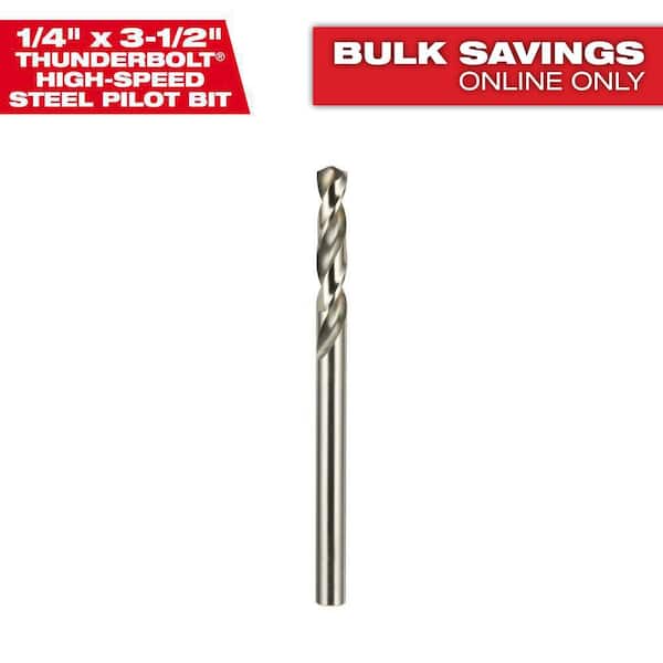 1/4 in. x 3-1/2 in. Pilot Drill Bit For Hole Saw Arbor