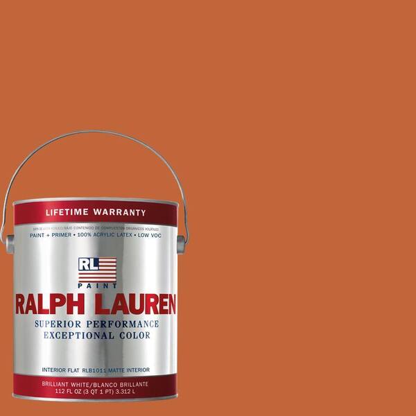 Ralph Lauren 1-gal. Varsity Orange Flat Interior Paint