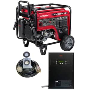 6500-Watt Electric Start Standby Gas Generator 120/240-Volt Single Ph with Bluetooth and 10 Circuit Auto Transfer Switch