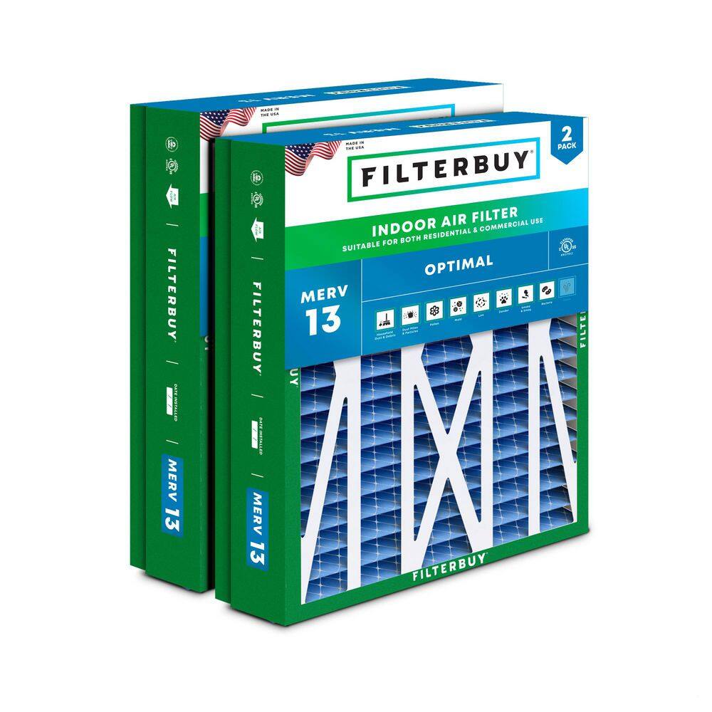 24.5 in. x 27 in. x 5 in. MERV 13 (FPR 10) Health Defense Pleated HVAC AC Furnace Air Filters for Trane & More (2-Pack) price history on PriceWatchPro